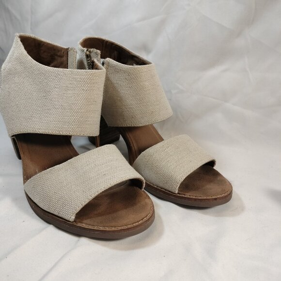 Toms Majorca Heeled Canvas Sandals - Picture 5 of 11
